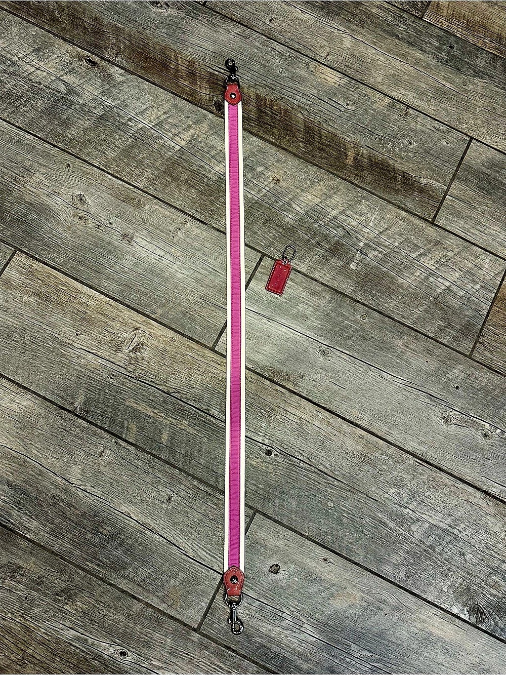 Pink Patent Leather & Cream Replacement Strap/Hang Tag